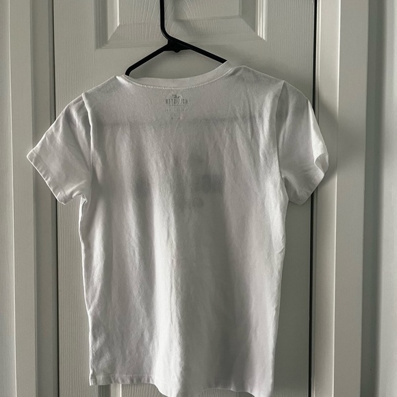 Hollister White Crew Neck Short Sleeve Tee - Picture 4 of 4
